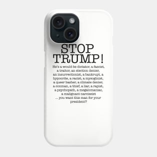 STOP TRUMP! Phone Case