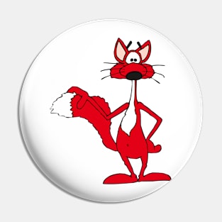 smiling red fox Pin