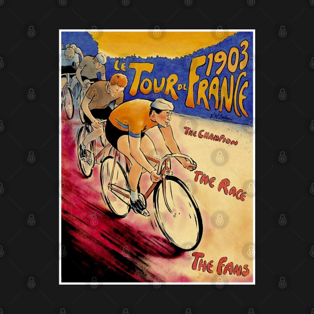 Tour De France Vintage 1903 Bicycle Racing Print by posterbobs