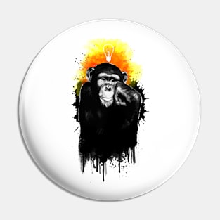 The Thinking Chimp Pin