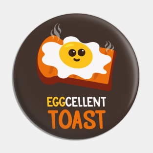 Eggcellent Toast | Gift Ideas | Funny Puns Jokes Pin