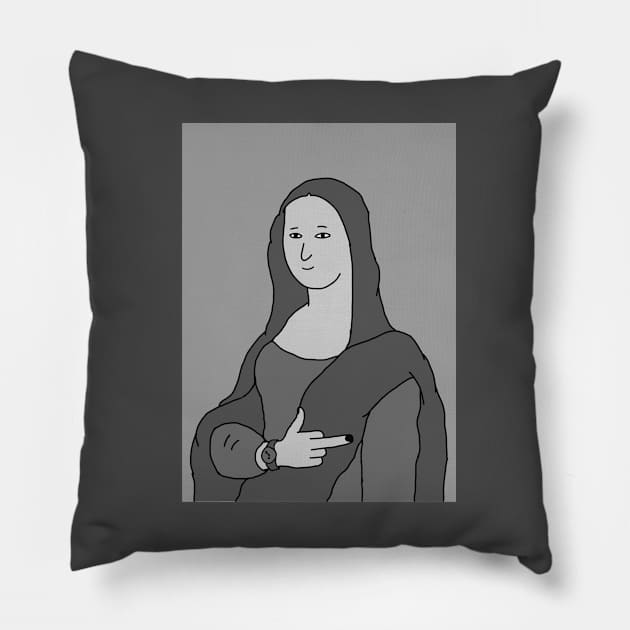 MONALISA Pillow by illuvisual
