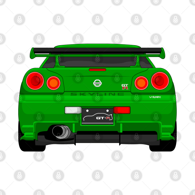 GTR R34 GREEN by VENZ0LIC