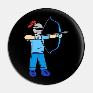 Cute cartoon knight archery Pin