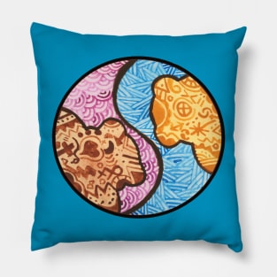 Yin and Yang Bears By Dean Pillow