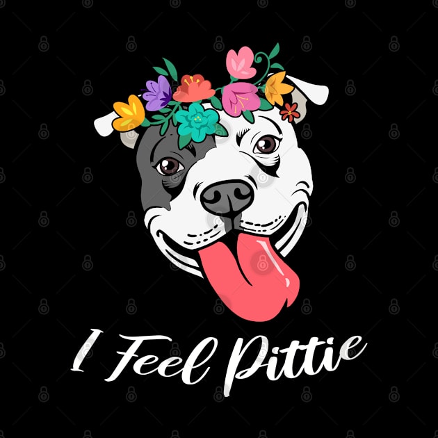 Cute Womens Pitbull Gift Pit Bull Lover I Feel Pittie Product by Linco