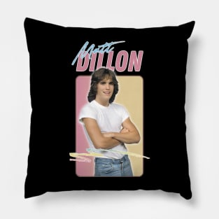 Matt Dillon - Retro Aesthetic Design Pillow