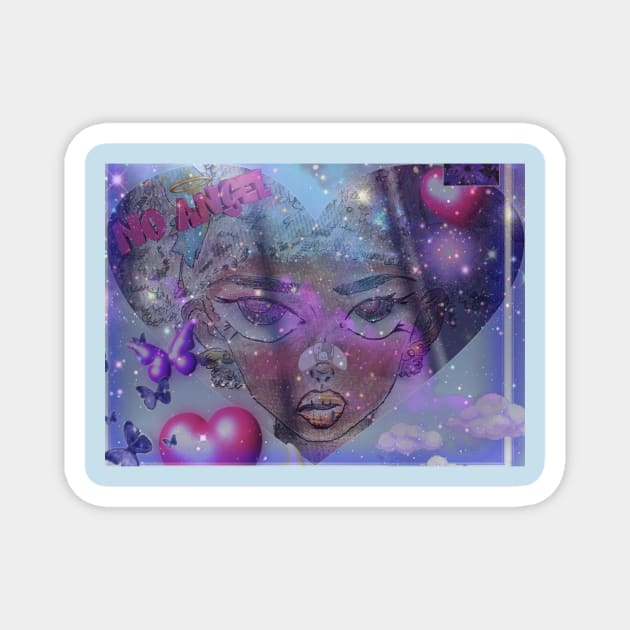 Cute kawaii black girl Magnet by THESHOPmyshp