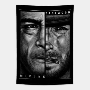 Mifune / Eastwood, Yojimbo, A fistful of dollars Tapestry