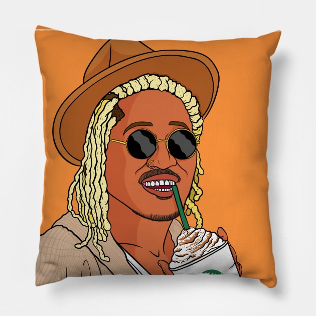 White Girl's Future Pillow by CalebLindenDesign