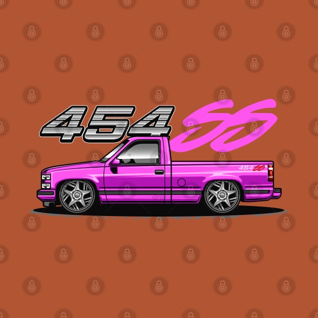 Chevy 454 SS Pickup Truck (Hot Pink) by Jiooji Project