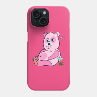 cute pink panda Phone Case
