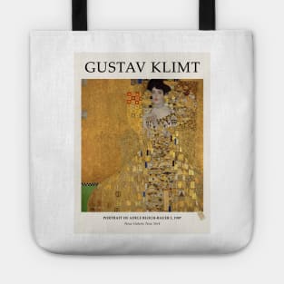 Gustav Klimt Portrait Of Adele Bloch-Bauer I Exhibition Design Tote