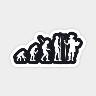 Gardening Evolution Gardener Gift Magnet