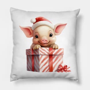 Baby Christmas Pig With Gift Pillow