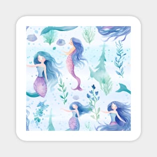 Mermaids Pattern 6 Magnet