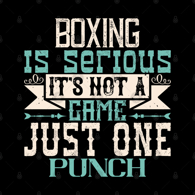 Boxing is serious. It's not a game. Just one punch by khalmer