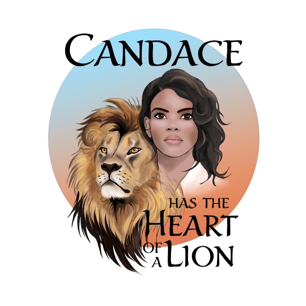 Candace Owens - Heart of a Lion, bluered by Animalistics