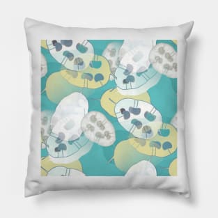 Honesty Seedpods Botanical Repeat Pillow