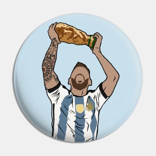 Messi World Cup Celebration Pin