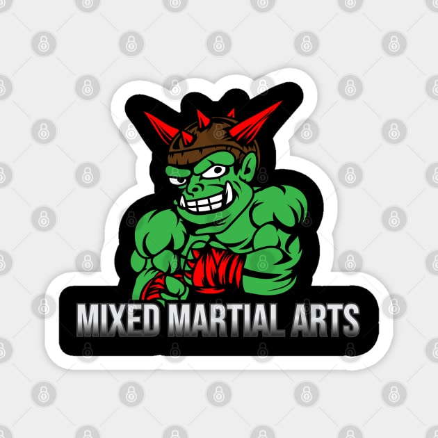 ORC OGRE MMA FIGHTER DESIGN Magnet by Excela Studio