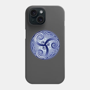 April Triskelion Blue Phone Case