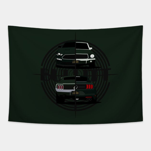 Bullitt Generations Tapestry by AutomotiveArt