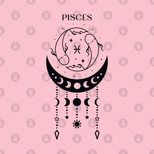 Pisces; horoscope sign; star sign; zodiac sign; birthday; February birthday; March birthday; gift for piscean; astrology sign by Be my good time