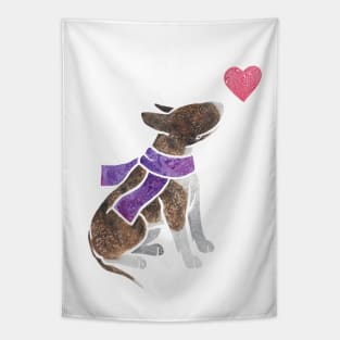 Watercolour Bull Terrier Tapestry