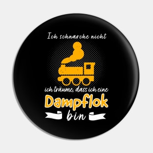 Eisenbahn Dapflok schnarchen Lokführer Eisenbahner Pin