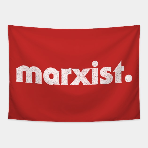 Marxist /// Retro Faded Style Typography Design Tapestry by DankFutura