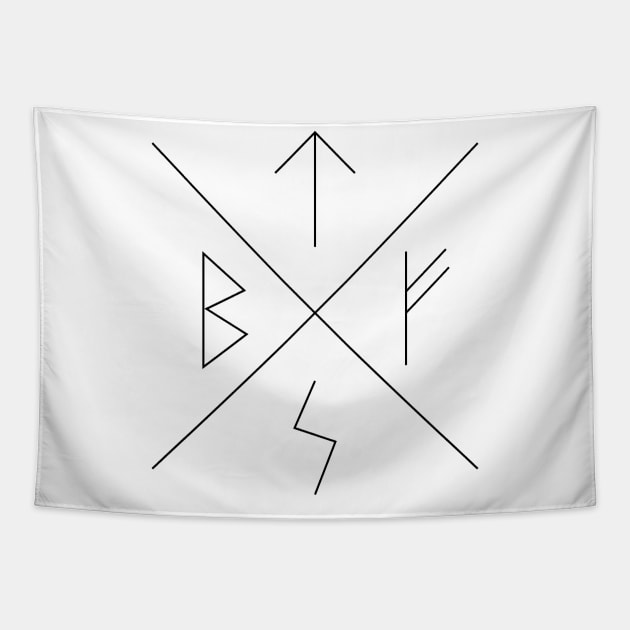 Runic X- pocket size Tapestry by Actualsuperhero