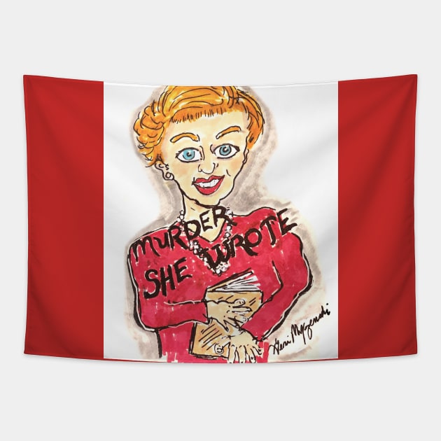 Murder, She Wrote Angela Lansbury Tapestry by TheArtQueenOfMichigan 