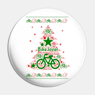 bicicleta en navidad Pin