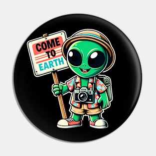 local Alien come to earth 2024 Pin