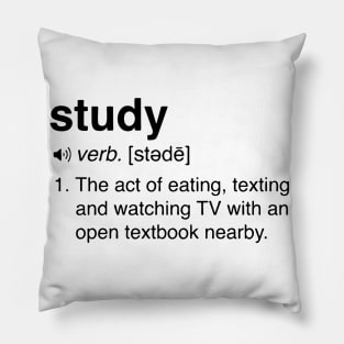 Study Text Pillow