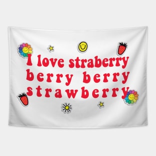 j-hope - hobicore strawberry fake stickers style Tapestry