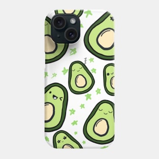 kawaii avocado Phone Case