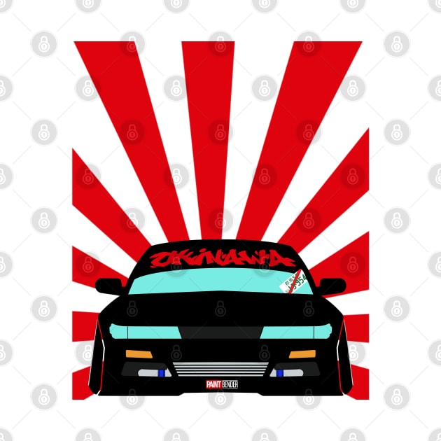 S13 Silvia Nissan Drift King JDM Okinawa Rising Sun Fast X by ArtIzMuzikForTheEyez