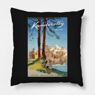 Kandersteg,Switzerland,Ski Poster Pillow