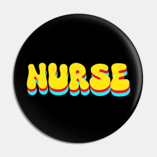 Retro nurse Pin