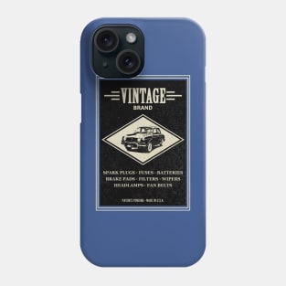 Vintage Brand Auto Parts Phone Case