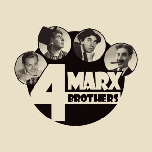 The 4 Marx Brothers at Paramount monotone version T-Shirt