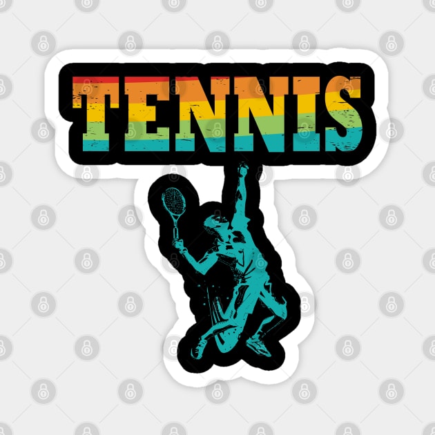 Tenis Vintage para jugadores de tenis felices | El tenis me hace feliz Magnet by vintagejoa