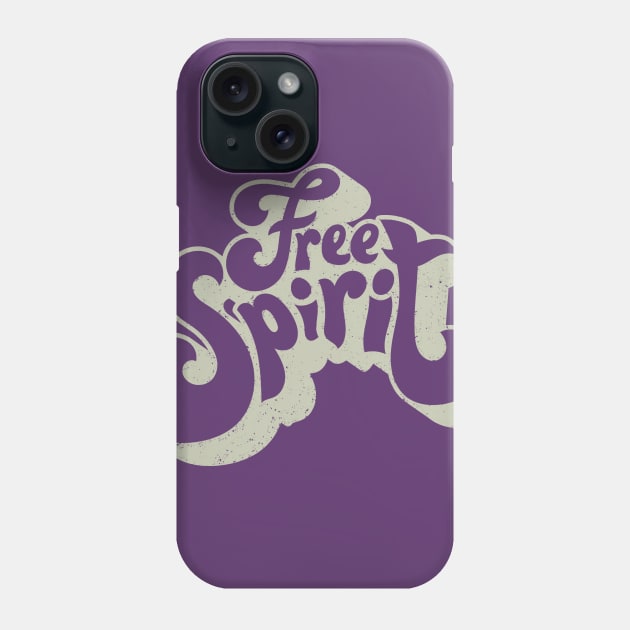 Free Spirit Puffy Type Phone Case by Alema Art