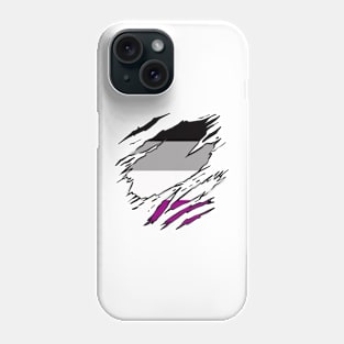 LGBTQI+ Superhero ASEXUAL flag Phone Case