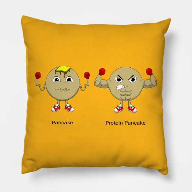 Buff Pancake Pillow by michaeldean23