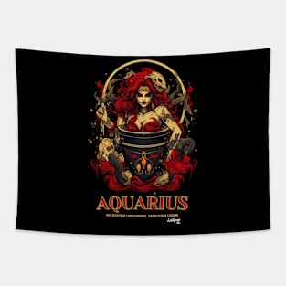 Dark Zodiac Aquarius: The Unconventional Soul (Mini) Tapestry