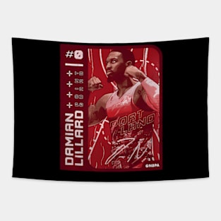 Damian Lillard Portland Card Tapestry