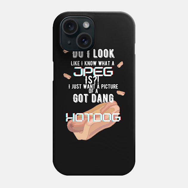 Got Dang Hotdog Phone Case by MiriNJune